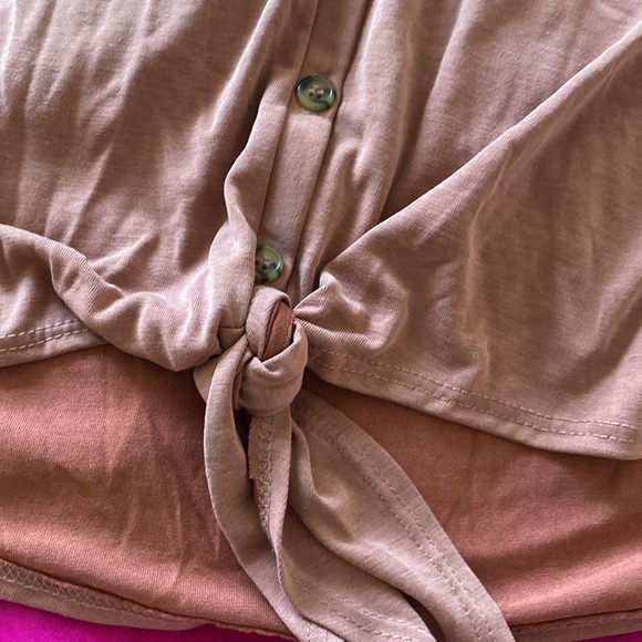 Modal Flutter Sleeve Top - Picture 2 of 5